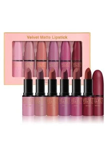 6 Colors Velvet Matte Lipstick Set