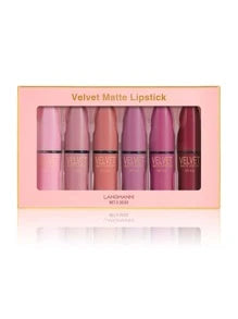 6 Colors Velvet Matte Lipstick Set