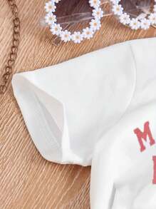 Young Girl 2pcs/Set Letter Print