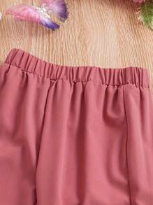 Young Girl 2pcs/Set Letter Print