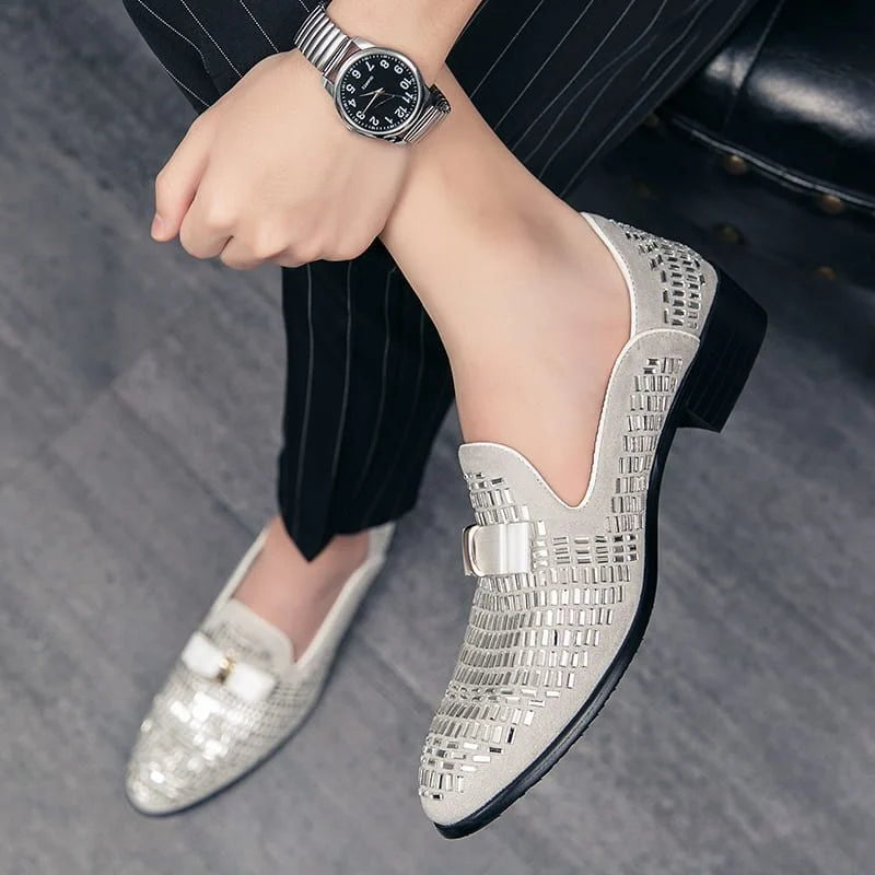 Retro business casual leather shoes