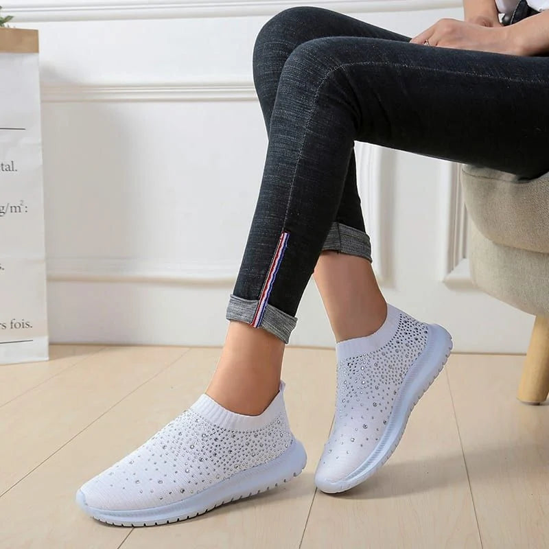 Female Mesh cloth heel