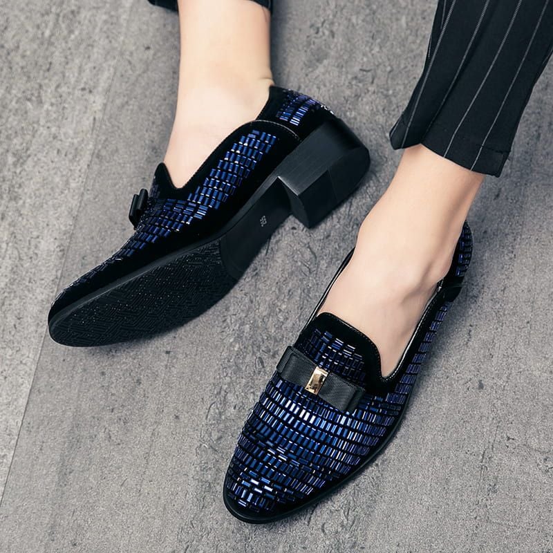 Retro business casual leather shoes